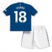 Billige Everton Ashley Young #18 Børnetøj Hjemmebanetrøje til baby 2023-24 Kortærmet (+ korte bukser)